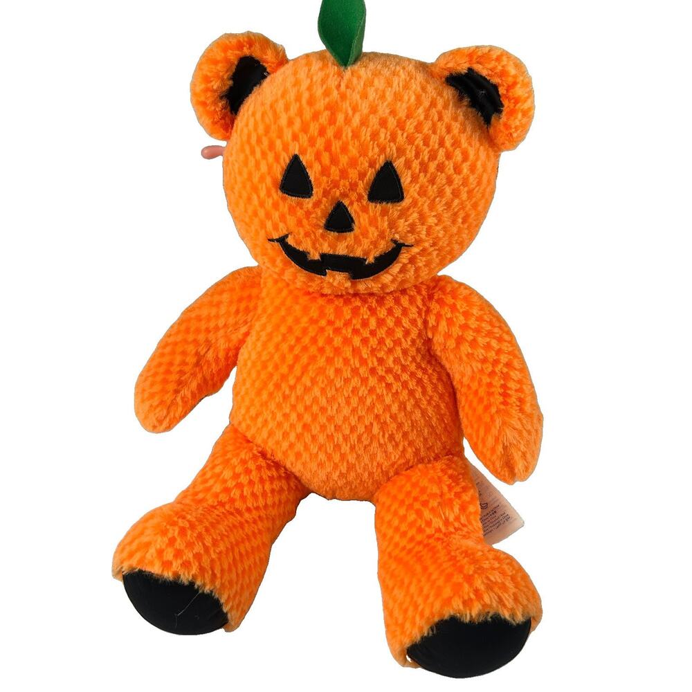 Build A Bear Halloween Jack O Lantern Pumpkin Bear - Orange